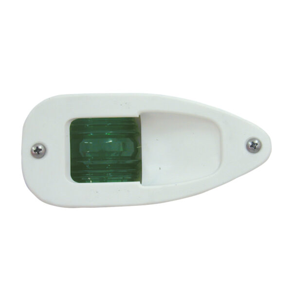 Luz de estribor MATI 7 112,5 °, con carcasa blanca
