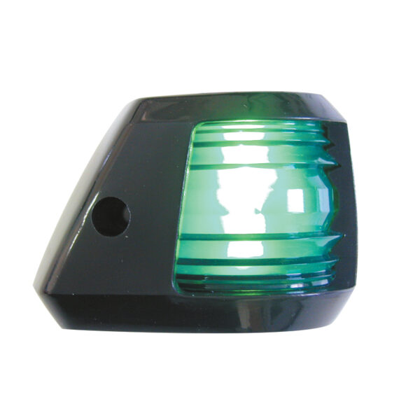 FAROS 7 Estribor Luz 112,5 °, montaje lateral, con carcasa negra
