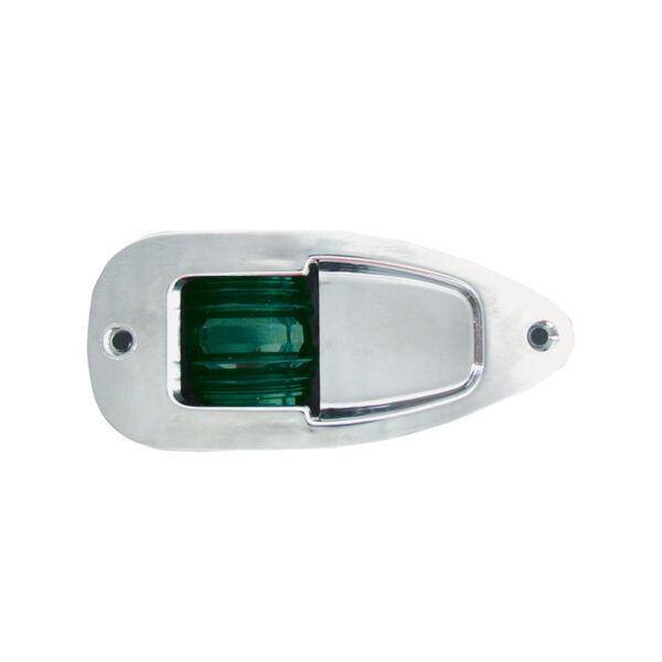 Luz de estribor MATI 7 112,5 °, con carcasa cromada