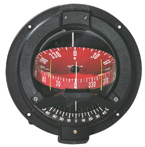 Brújula Navigator BN-202-L Montaje en Mamparo,Rojo/Negro