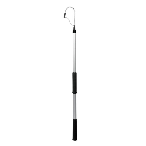 Garfio telescópico con Tubo Anod. Alumin. Ø30mm, L.830-1240mm & Gancho Inox Ø8mm x W.70mm