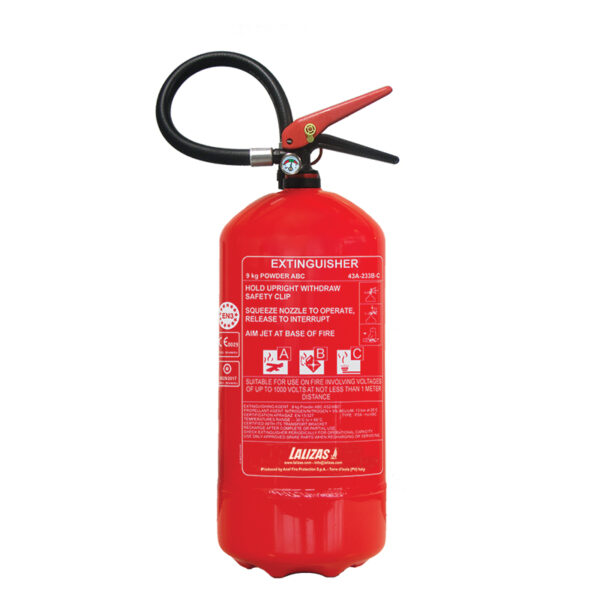 LALIZAS Extintor de fuego Polvo 9kg, MED (EN,ES,HR)