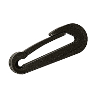 MOSQUETON DE NYLON NEGRO