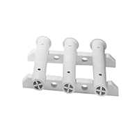 SOPORTE DE MAMPARO 3 CAÑAS BLANCO