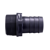 "Adaptador para valvula, rosca BSPT 1'' , Plastico"
