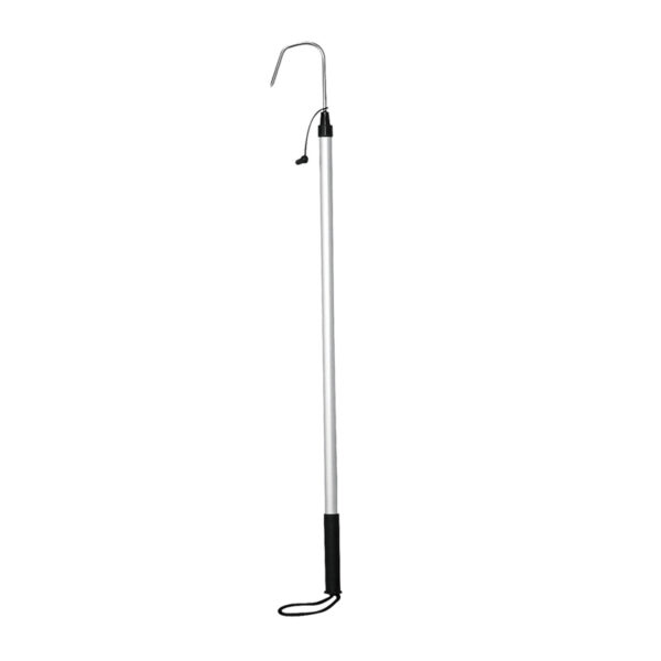 Garfio con Tubo Anod. Alumin. Ø25mm, L.1370 & Gancho Inox Ø8mm x W.100mm