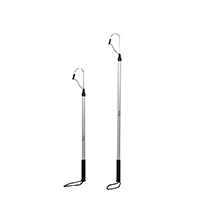 Garfio con Tubo Anod. Alumin. Ø25mm, L.790 & Gancho Inox Ø8mm x W.70mm