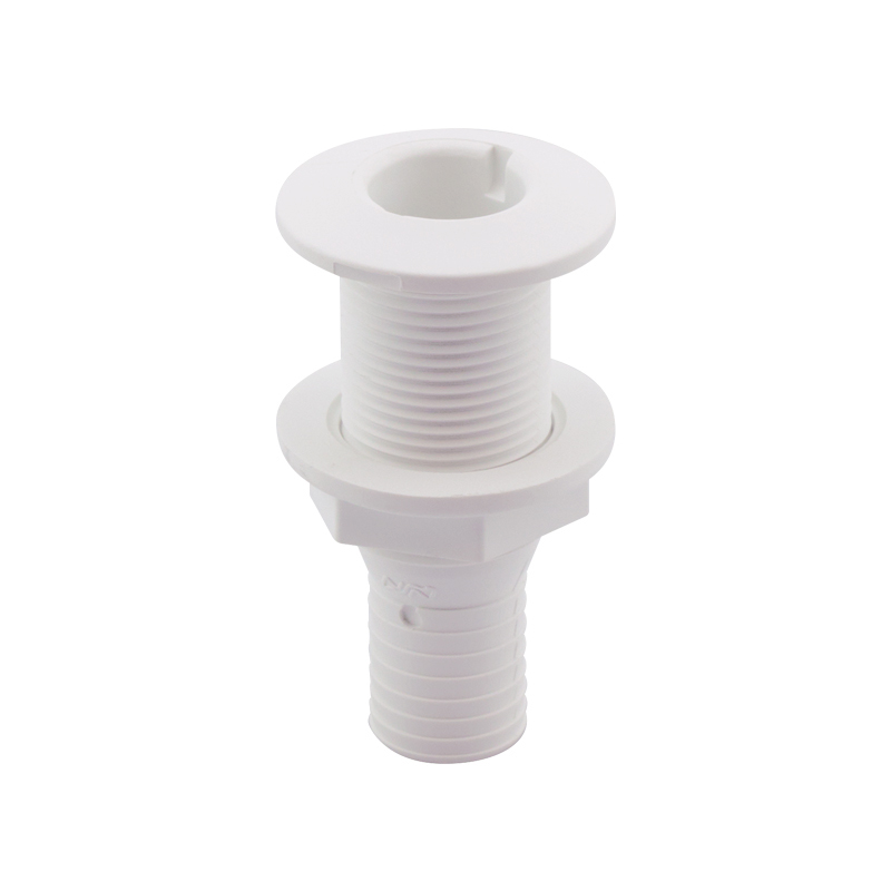 Pasacasco blanco para válvula 1'', con conector para manguera Ø25mm,: imagen 1