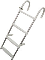 Escalera de Aluminio, 4 Peldaños, L1100xA350mm