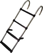 Escalera, Inox 316, 4 Peldaños, L1130xA350mm