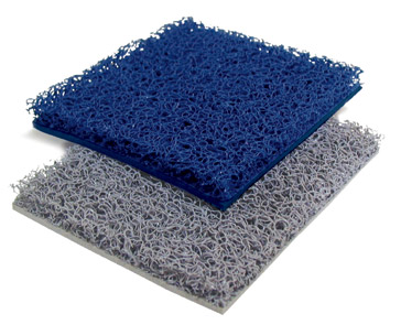 Alfombra con forro PVC, ancho:120-azul