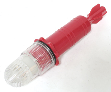 Luz Destellante led,foto activada,Torpedo1,rojo,2pilas D