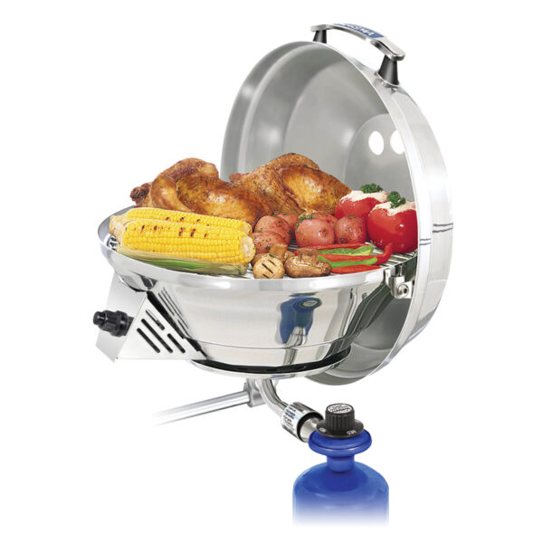 Stove and Gas grill combination, "Marine Kettle 2", SS