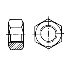 Tuerca hexagonal Φ 3mm Inox aisi 316 DIN934/ISO 4032