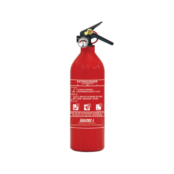 LALIZAS Extintor de fuego Polvo 1kg, MED (EN,ES,HR)