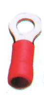 Terminal aislado redondo d:5.3mm-rojo (40pcs)