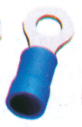 Terminal aislado redondo d:4.3mm-azul (40pcs)