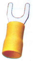 Conector Horquilla, d:5.3mm, amarillo para 2.5-6mm2 ( 20pcs)