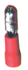 Terminal Cilindrico Macho, rojo para 0.25-1.5mm2 (50pcs)