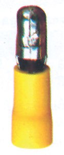 Terminal Cilindrico Macho, amarillo para 2.5-6mm2 (25pcs)