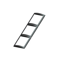 Marcos para Panel de Control,triple,27cmx10cm-negro