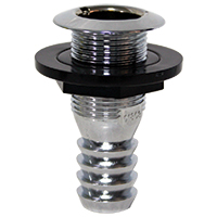 pasa cascos para tubo de 1 1/2", cromado
