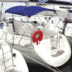 Toldo Inox Athens, azul, 240x180x155