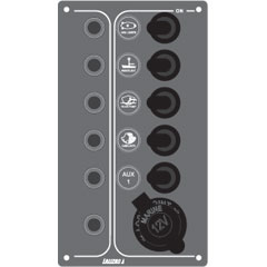 Panel Control, 5 resist agua & automatico,fusible 12V