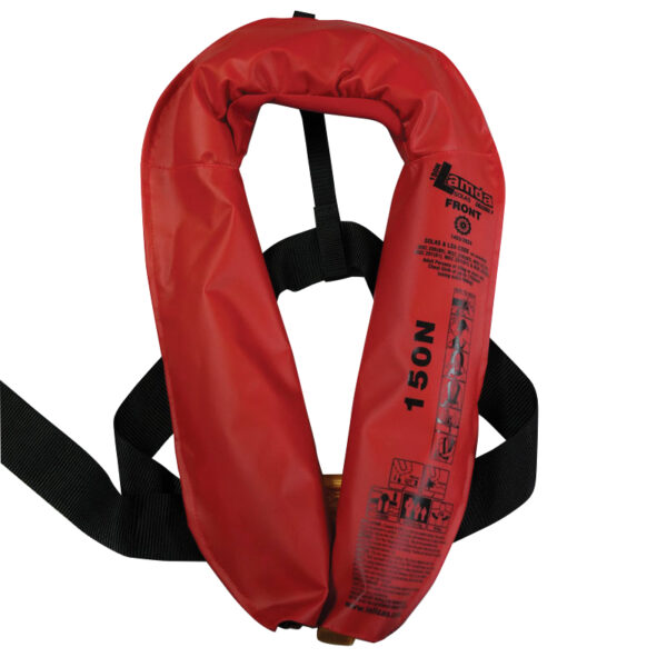 Chaleco Salvavidas Hinchable LALIZAS Lamda, SOLAS/MED, Automático, 150N, con Cremallera.