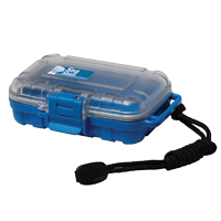 Caja Irrompible, Sea Shell, 132x100x40mm, estanco azul