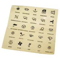 Juego de etiquetas de funcion para 99726, 99728-30 - 25pcs