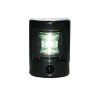 Luz de popa FOS LED 12 135 °, montaje lateral, con carcasa negra