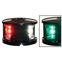 FOS LED 12 Luz tricolor, con carcasa negra