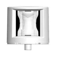 FOS LED 12 Luz de popa 135 °, montaje en cubierta, con carcasa blanca