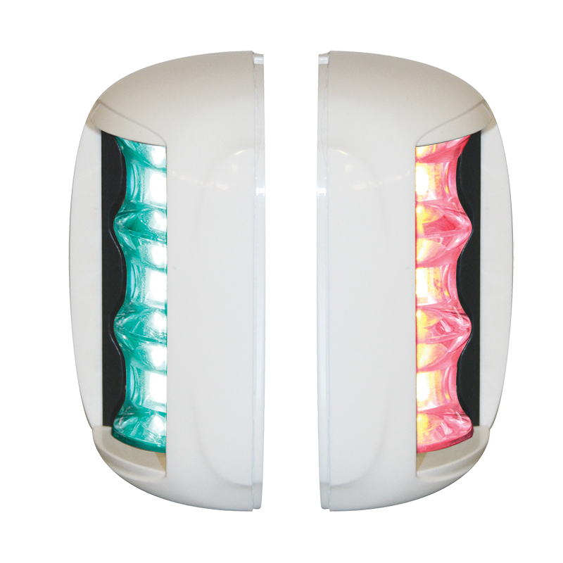 FOS LED 20 Luces de estribor y babor 112,5 °, juego, con carcasa blanca: imagen 1