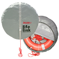 Kit Aro salvavidas SOLAS 75cm, Luz de aro 71325, 30m rabiza, estuche gris