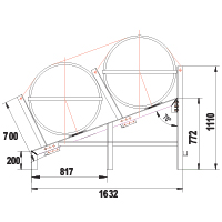 Cradle for SOLAS OCEANO,2-tier,30-35(A)