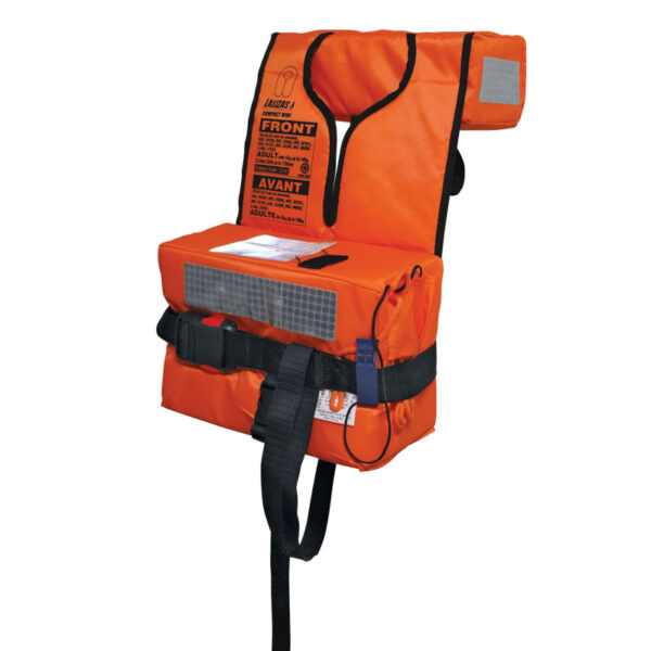 Chaleco salvavidas plegable de espuma Compact Mini LALIZAS, SOLAS/MED, Adulto, Naranja