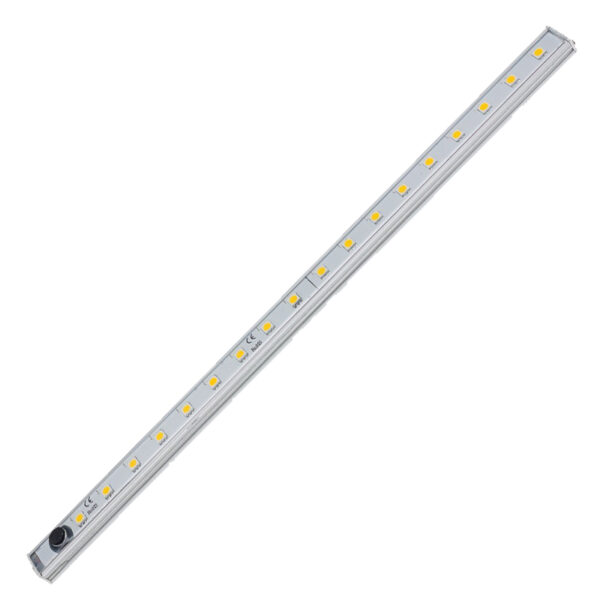 AquaLED Luz Linear, Resistente al Agua, Luz Blanco Neutro, 50 cm, 12/24V DC, Multivoltaje, Con Base