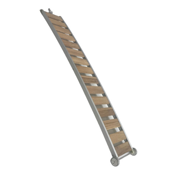 Pasarela de madera con marco de aluminio, 190x38cm, 11,8kg