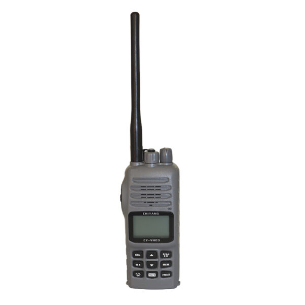 Radio VHF de 2 vías a prueba de explosiones, con toma para auriculares,ATEX,gris