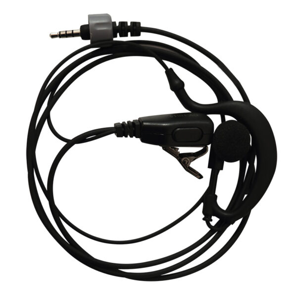 Auriculares con micrófono de clip para VHF (72813)