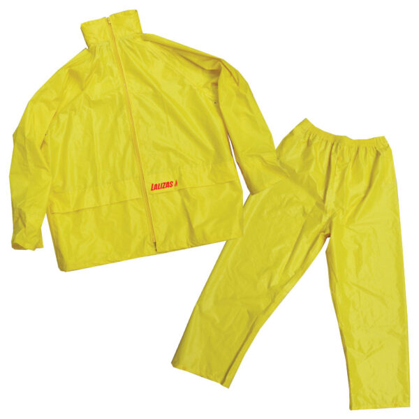 LALIZAS Impermeable con capucha amarillo 3XL