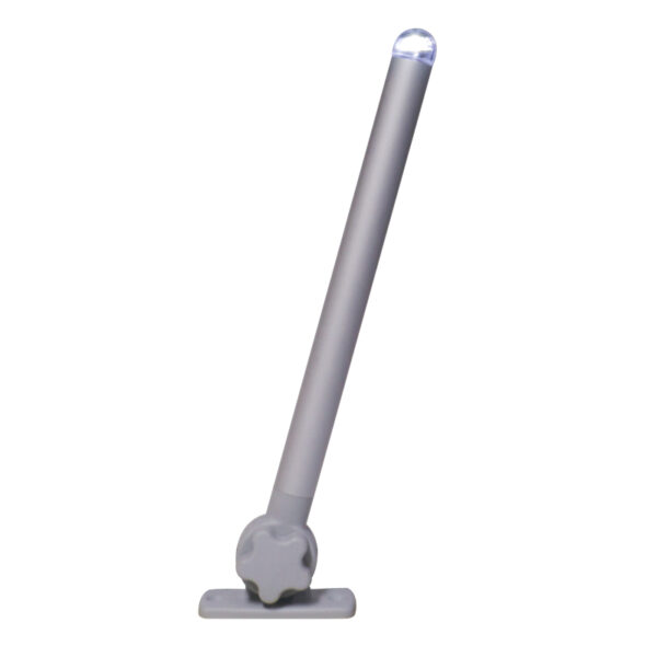 MICRO LED Luz con Poste Plegable 25cm, luz blanca, Gris