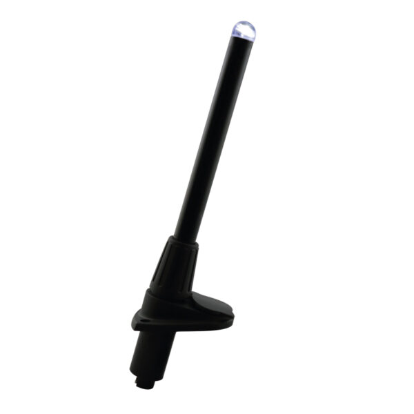 MICRO LED luz de poste enchufable 25cm, luz blanca, negro
