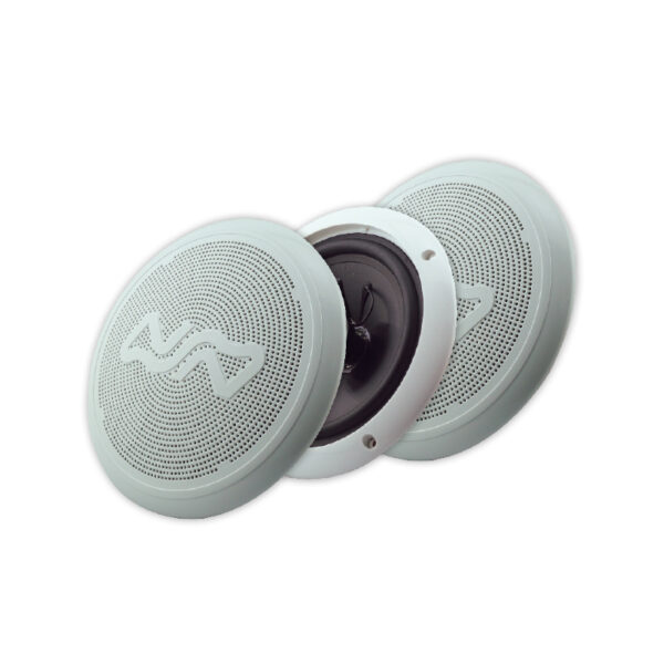Altavoces de Dos Vías, NUOVA RADE, 100 W, 6 1/2'', No Magnéticos, con Cubierta con Clip, Blanco, Jue