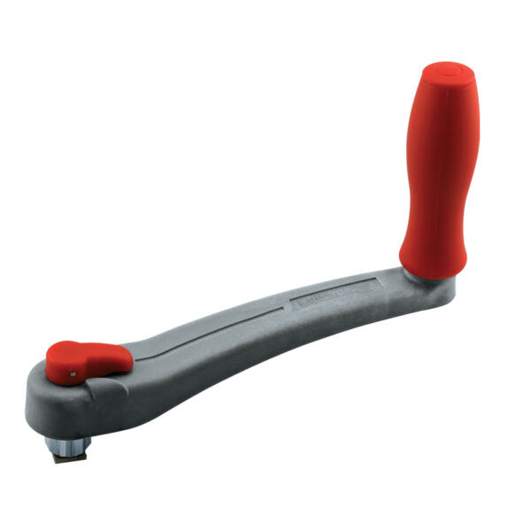 Manivela de Winch Lofrans, PA reforzado con vidrio, con bloqueante, 20 cm, gris