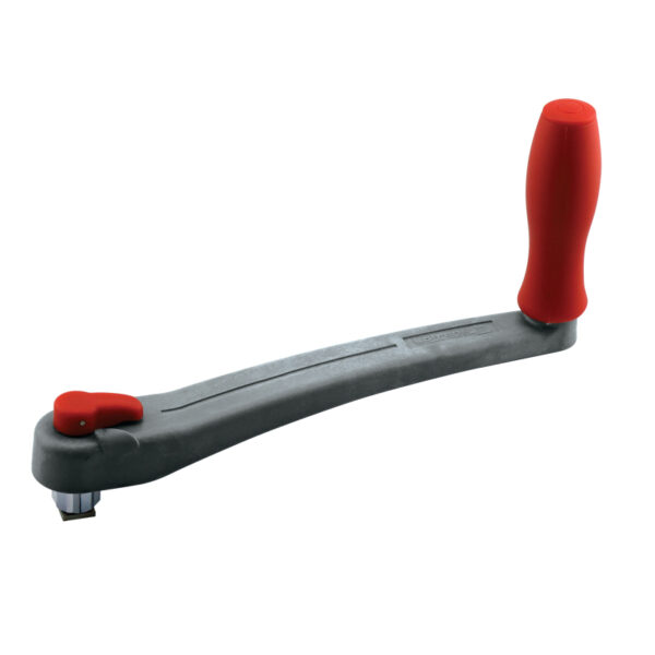 Manivela de Winch Lofrans, PA reforzado con vidrio, con bloqueante, 25 cm, gris