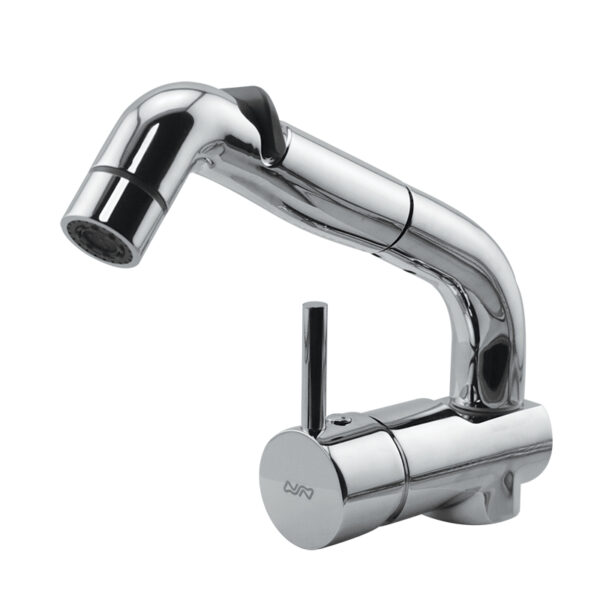 CASCATA Grifo con ajuste, rociador de flujo y tubo de ducha extraíble 150 cm
