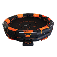 LALIZAS Balsa Salvavidas OCEANO, Abierto Reversible, 25 person, contenedor
